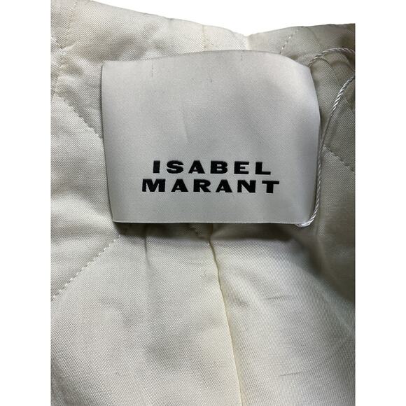 Isabel Marant 'Odelino' Black Wool Leopard-Print Jacket Size 34 - Picture 3 of 4